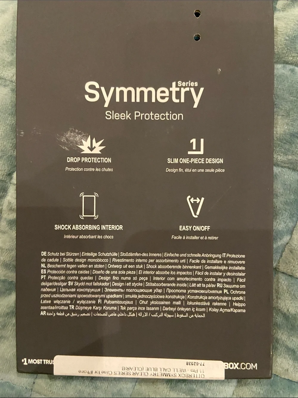 OtterBox Symmetry Series Clear Case with Blue Trim for iPhone 11 Pro